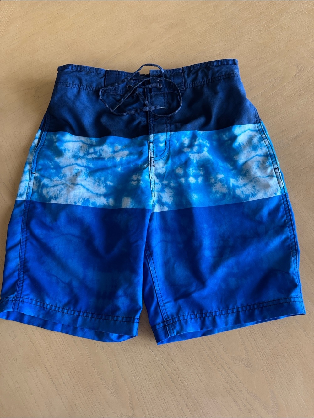 Speedo Men's Blue Tie-Dye Bondi Swim Board Shorts Size Small